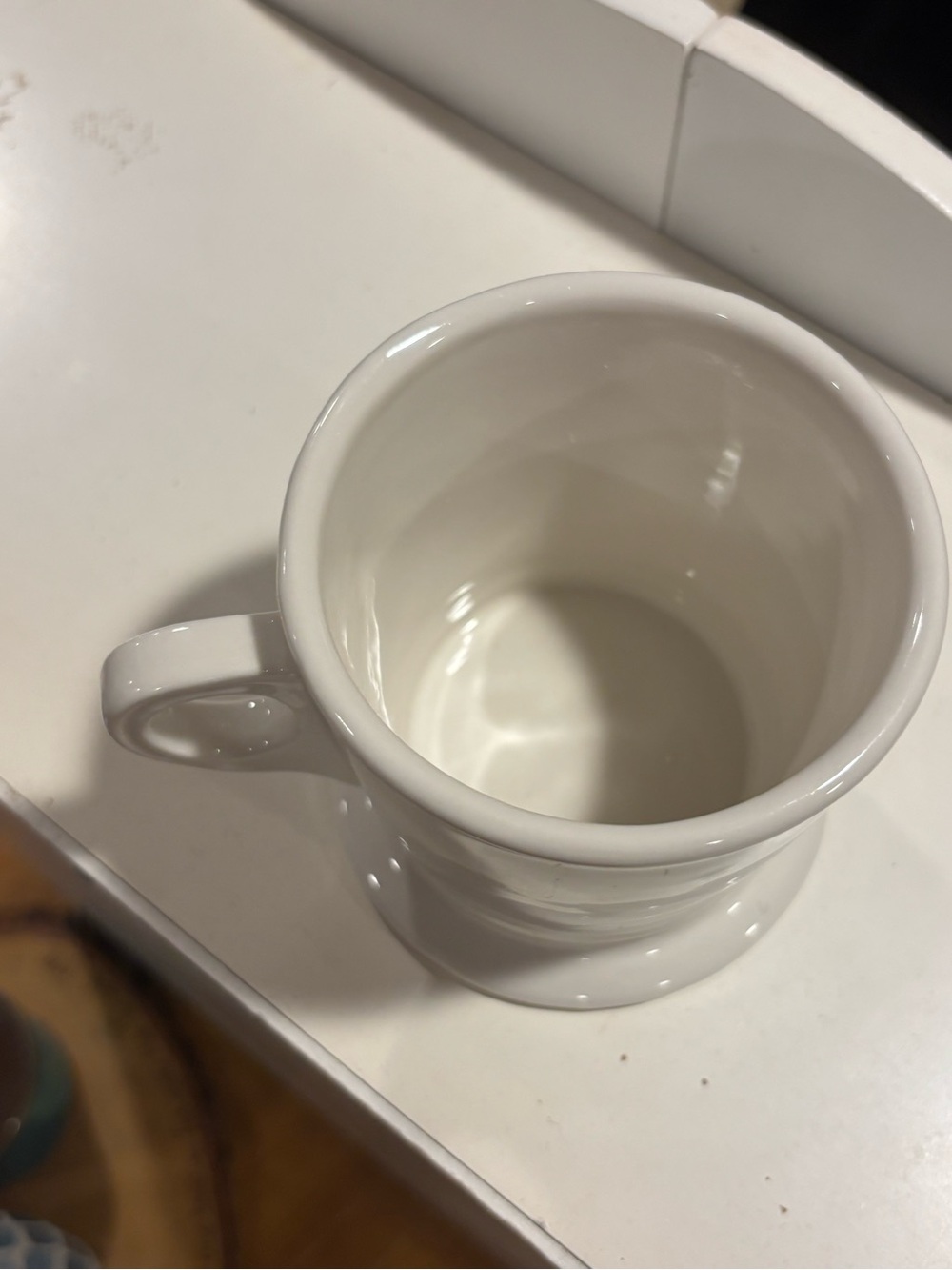 Anthropologie Monogram L Pedestal Mug Black & White Discontinued - Picture 3 of 6